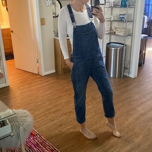Denim overalls